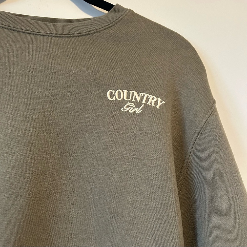 Brunette the Label x Monika Hibbs Country Girl Best Friend Crewneck Sweatshirt